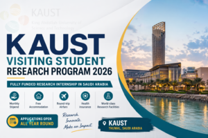 KAUST internship 2026, fully funded internship Saudi Arabia, KAUST VSRP, research internship abroad, scholarships for international students, STEM internships