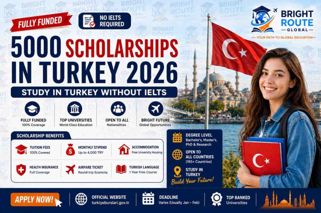 scholarships in turkey without ielts