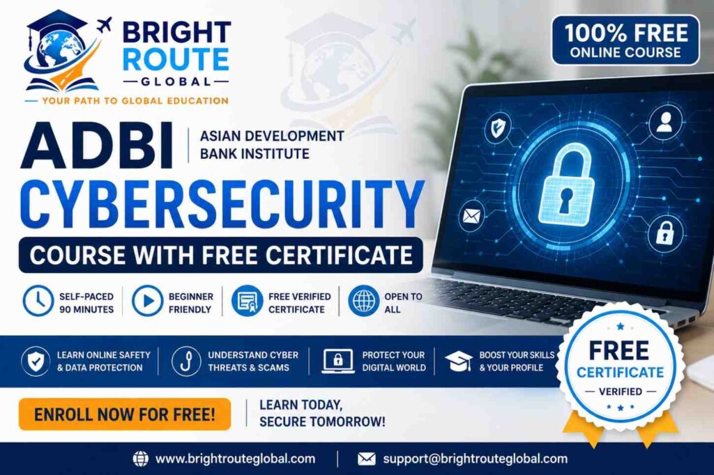 ADBI Cybersecurity Course with free certificate for international learners
