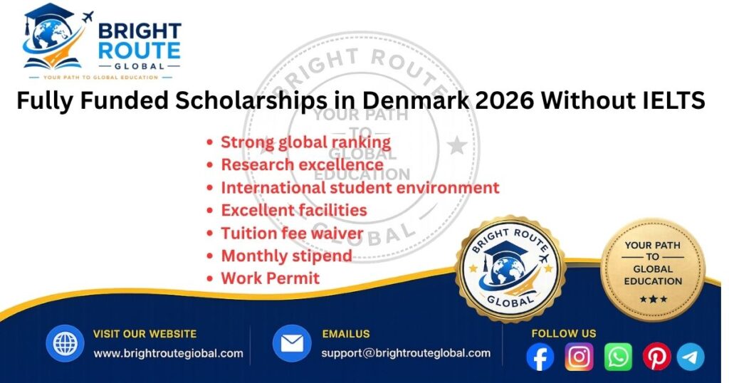 Fully Funded Scholarships in Denmark 2026 Without IELTS
