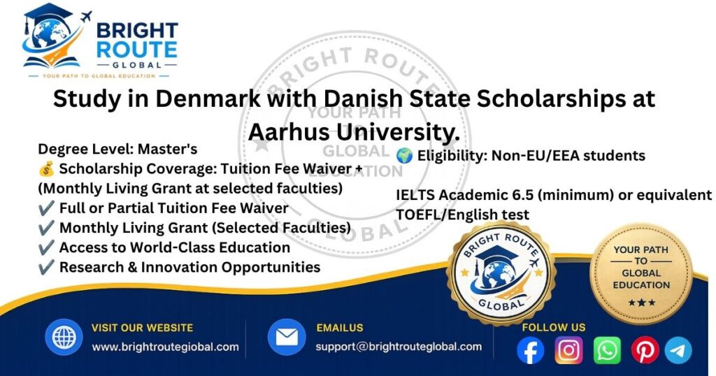 Aarhus University Scholarships 2026 for International Students