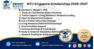 NTU Singapore Scholarships 2026 for International Students