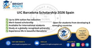 UIC Barcelona International Excellence Scholarship 2026 for International Students