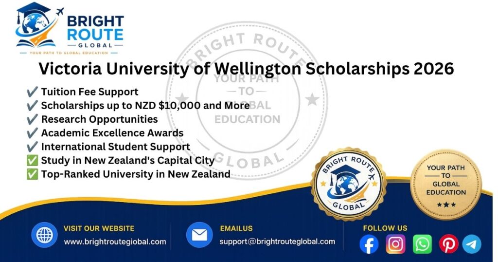 Victoria University of Wellington Scholarships 2026 for International Students