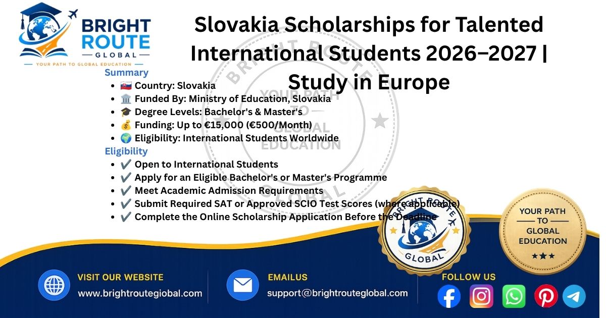 International students receiving Slovakia Scholarships while studying at a Slovak public university.