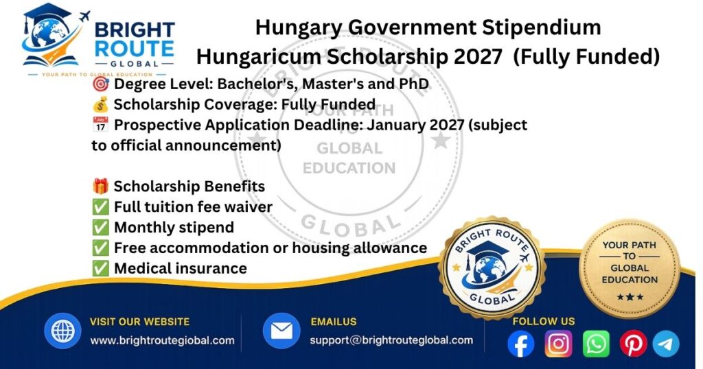 Stipendium Hungaricum Scholarship 2026 Fully Funded Hungary for International Students