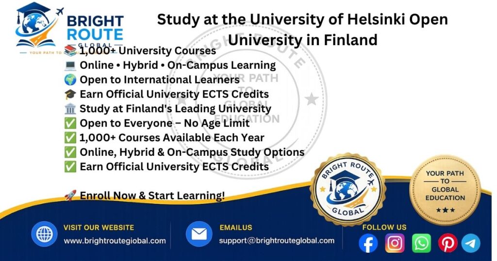 University of Helsinki Open University 2026 courses for international learners