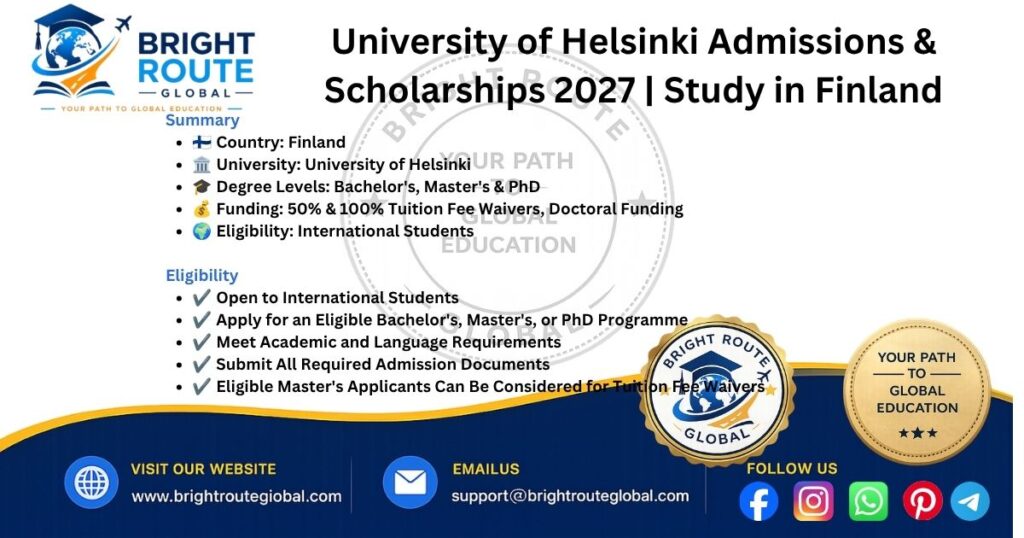 International students studying at the University of Helsinki with scholarship opportunities in Finland.