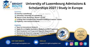 International students at the University of Luxembourg with scholarship opportunities for the 2027 academic year.