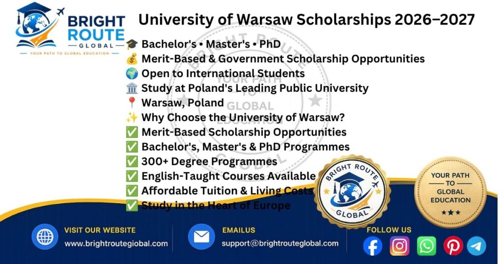 University of Warsaw Scholarships 2026–2027 for International Students