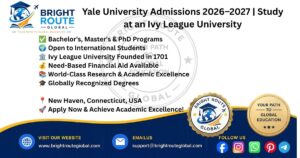 Yale University admissions guide for international students applying for the 2026–2027 academic year