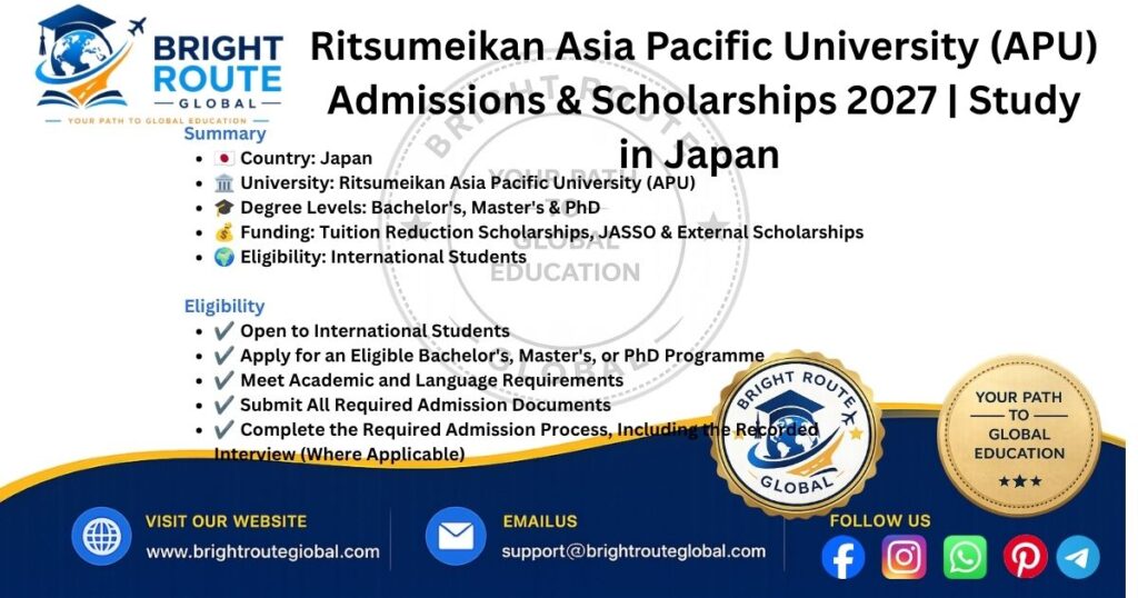 International students studying at Ritsumeikan Asia Pacific University with scholarship opportunities in Japan.
