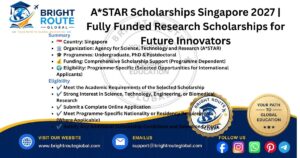 International researchers conducting advanced scientific research under the A*STAR Scholarships programme in Singapore.