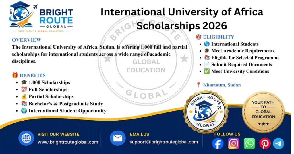International University of Africa 1000 scholarships for international students