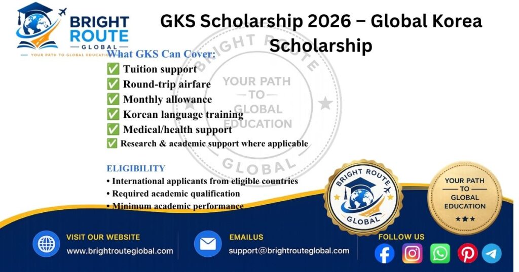 GKS Scholarship 2026 fully funded study opportunity in South Korea for international students