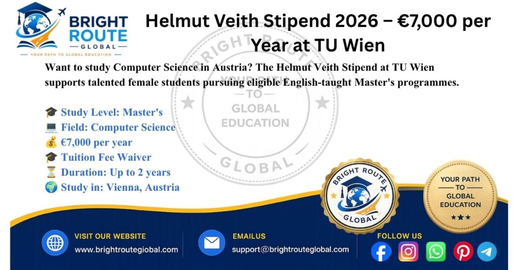 Helmut Veith Stipend 2026 for female Computer Science students at TU Wien