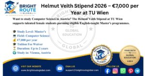 Helmut Veith Stipend 2026 for female Computer Science students at TU Wien